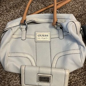 Guess Los Angeles medium purse with matching wallet.